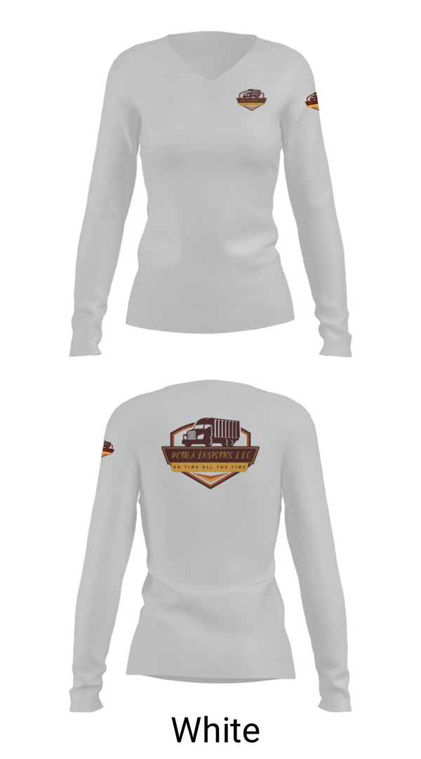 Womens Long Sleeve Vneck Shirt, Petra logistics llc, , Teamtime, Team time, sublimation, custom sports apparel, team uniforms, spirit wear, spiritwear, sports uniforms, custom shirts, team store, custom team store, fundraiser sports, apparel fundraiser