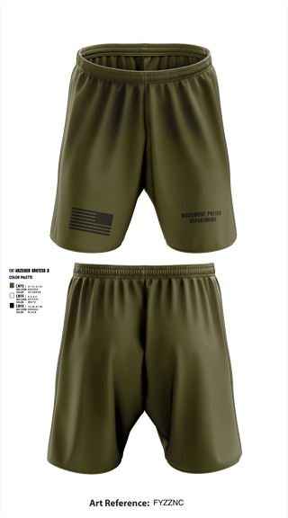 Athletic Shorts With Pockets, Monument Police Department, Police, Teamtime, Team time, sublimation, custom sports apparel, team uniforms, spirit wear, spiritwear, sports uniforms, custom shirts, team store, custom team store, fundraiser sports, apparel fundraiser