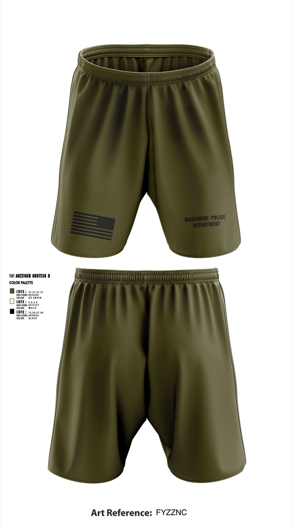 Athletic Shorts With Pockets, Monument Police Department, Police, Teamtime, Team time, sublimation, custom sports apparel, team uniforms, spirit wear, spiritwear, sports uniforms, custom shirts, team store, custom team store, fundraiser sports, apparel fundraiser