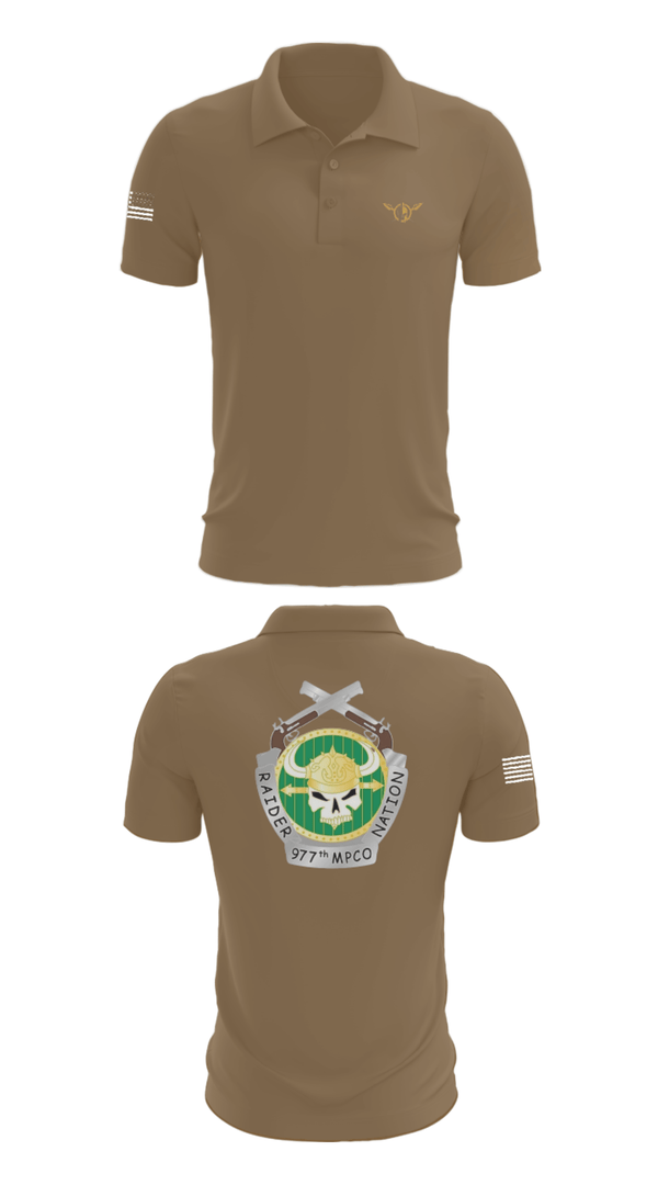 Short Sleeve Performance Polo, 977 MP CO, Army, Teamtime, Team time, sublimation, custom sports apparel, team uniforms, spirit wear, spiritwear, sports uniforms, custom shirts, team store, custom team store, fundraiser sports, apparel fundraiser