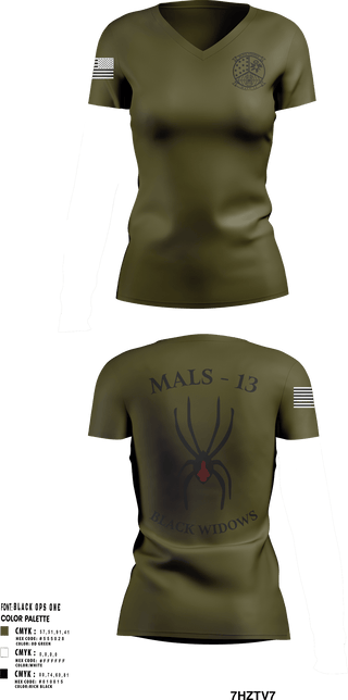 Womens Short Sleeve Vneck Shirt, MALS 13, Marines, Teamtime, Team time, sublimation, custom sports apparel, team uniforms, spirit wear, spiritwear, sports uniforms, custom shirts, team store, custom team store, fundraiser sports, apparel fundraiser