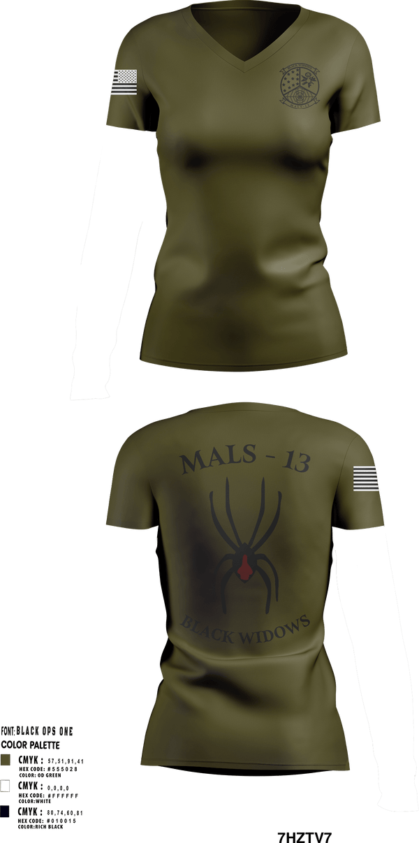 Womens Short Sleeve Vneck Shirt, MALS 13, Marines, Teamtime, Team time, sublimation, custom sports apparel, team uniforms, spirit wear, spiritwear, sports uniforms, custom shirts, team store, custom team store, fundraiser sports, apparel fundraiser