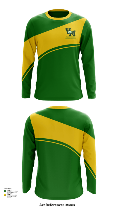 Valley Mills High School Cross Country 52833130 Long Sleeve Performance Shirt - 112