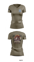HHD 205th MI BN Women's Short Sleeve V-neck Shirt - 1 (1)
