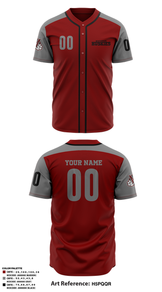 Full Button Baseball Jersey, Matawam Huskies, Baseball, Teamtime, Team time, sublimation, custom sports apparel, team uniforms, spirit wear, spiritwear, sports uniforms, custom shirts, team store, custom team store, fundraiser sports, apparel fundraiser