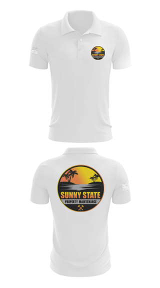 Short Sleeve Performance Polo, Sunny State Property Maintenance, , Teamtime, Team time, sublimation, custom sports apparel, team uniforms, spirit wear, spiritwear, sports uniforms, custom shirts, team store, custom team store, fundraiser sports, apparel fundraiser