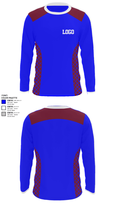 Carson High School Tennis 79130160 Long Sleeve Performance Shirt - 25