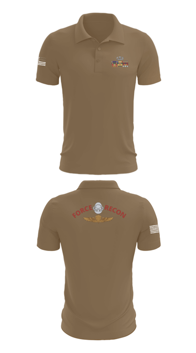 B Co. 3rd Recon Bn 24537683 Short Sleeve Performance Polo - 7