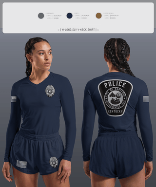 Womens Long Sleeve Vneck Shirt 1, Hartford Police Department, Police, Teamtime, Team time, sublimation, custom sports apparel, team uniforms, spirit wear, spiritwear, sports uniforms, custom shirts, team store, custom team store, fundraiser sports, apparel fundraiser