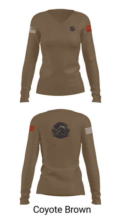 VAQ-131 90962102 Women's Long Sleeve V-neck Shirt - 16