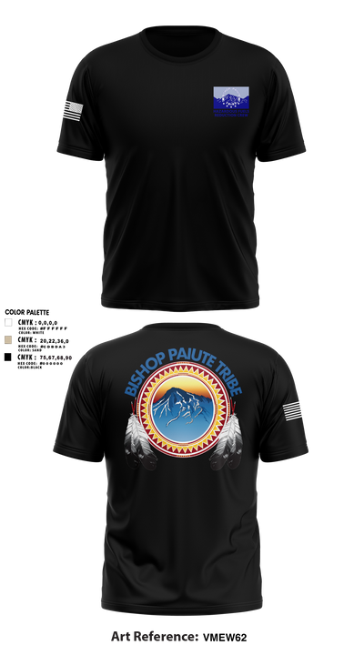 Bishop Paiute EMO/ Hazardous Fiels Reduction 49408789 Old School Cotton Feel Shirt - 6