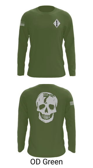 Long Sleeve Performance Shirt, 3/7 Kilo 3rd, Marines, Teamtime, Team time, sublimation, custom sports apparel, team uniforms, spirit wear, spiritwear, sports uniforms, custom shirts, team store, custom team store, fundraiser sports, apparel fundraiser