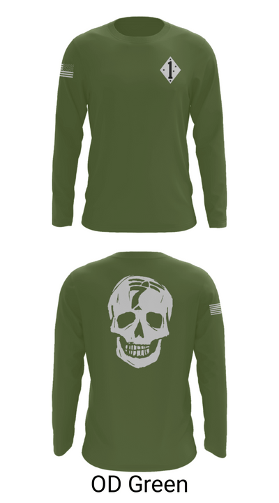 3/7 Kilo 3rd 36158608 Long Sleeve Performance Shirt - 46