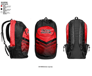 Gear Bag, Chatham High School Wrestling, Wrestling, Teamtime, Team time, sublimation, custom sports apparel, team uniforms, spirit wear, spiritwear, sports uniforms, custom shirts, team store, custom team store, fundraiser sports, apparel fundraiser