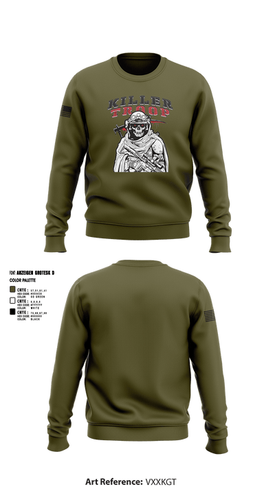 3/2CR Killer Troop 6220684 Crew Neck Sweatshirt - 3