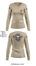 Terro Squad 89875983 Women's Long Sleeve V-neck Shirt -1 1