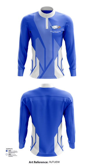 Quarter Zip Jacket, Paris High School Volleyball, Women's Volleyball, Teamtime, Team time, sublimation, custom sports apparel, team uniforms, spirit wear, spiritwear, sports uniforms, custom shirts, team store, custom team store, fundraiser sports, apparel fundraiser
