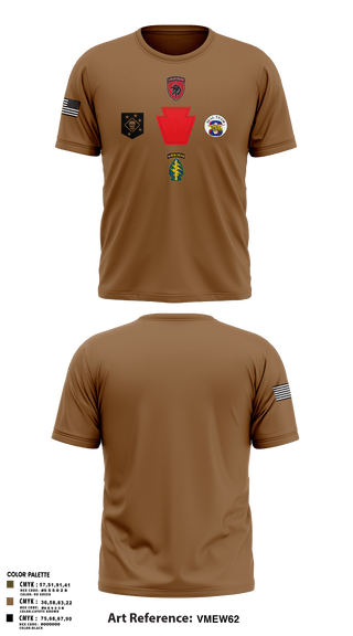 Short Sleeve Performance Shirt, HHC 328th BSB, National Guard, Teamtime, Team time, sublimation, custom sports apparel, team uniforms, spirit wear, spiritwear, sports uniforms, custom shirts, team store, custom team store, fundraiser sports, apparel fundraiser