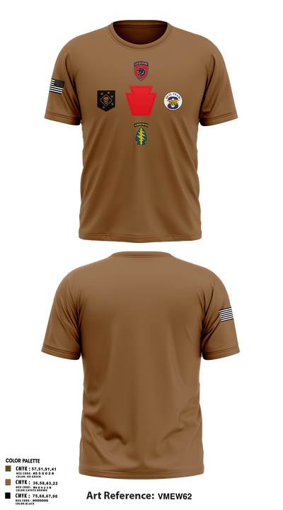 HHC 328th BSB 25119832 Short Sleeve Performance Shirt - 4