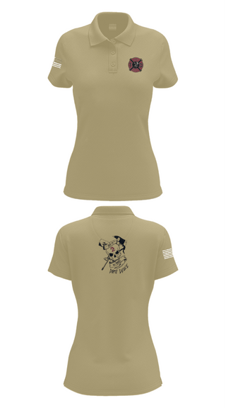 Women's Short Sleeve Performance Polo, 386th ECES/CEF, Fire Department, Teamtime, Team time, sublimation, custom sports apparel, team uniforms, spirit wear, spiritwear, sports uniforms, custom shirts, team store, custom team store, fundraiser sports, apparel fundraiser