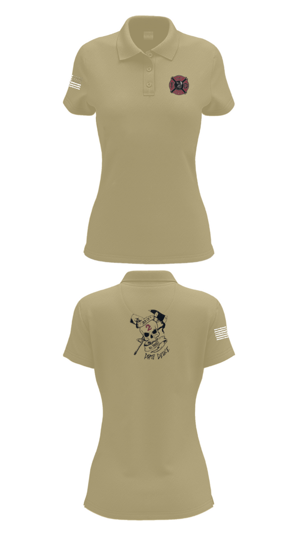 Women's Short Sleeve Performance Polo, 386th ECES/CEF, Fire Department, Teamtime, Team time, sublimation, custom sports apparel, team uniforms, spirit wear, spiritwear, sports uniforms, custom shirts, team store, custom team store, fundraiser sports, apparel fundraiser