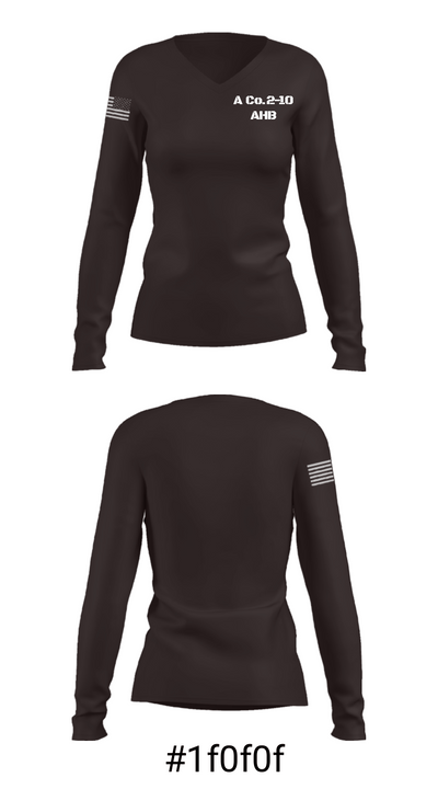 A Co.2-10 AHB 24005115 Women's Long Sleeve V-neck Shirt - 29