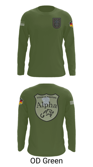 Long Sleeve Performance Shirt, 4./401 PzGrenBtl, Army, Teamtime, Team time, sublimation, custom sports apparel, team uniforms, spirit wear, spiritwear, sports uniforms, custom shirts, team store, custom team store, fundraiser sports, apparel fundraiser