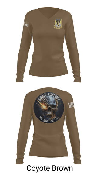 Womens Long Sleeve Vneck Shirt, USMAPS AY 25, Army, Teamtime, Team time, sublimation, custom sports apparel, team uniforms, spirit wear, spiritwear, sports uniforms, custom shirts, team store, custom team store, fundraiser sports, apparel fundraiser