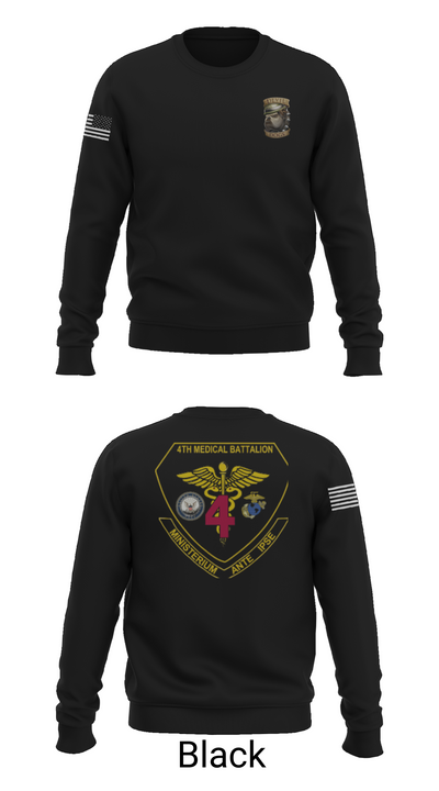 4th Med Battalion 81744782 Crew Neck Sweatshirt - 25