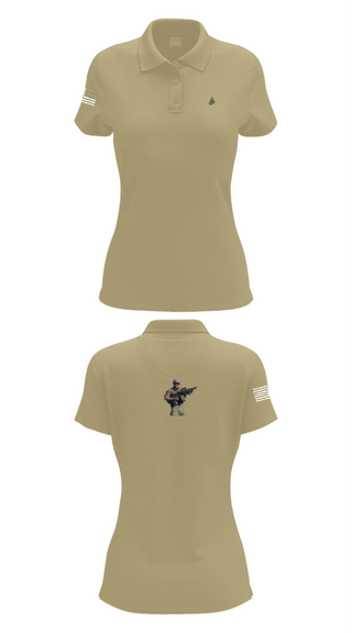 Womens Short Sleeve Performance Polo, MS ADT SECFOR, Army, Teamtime, Team time, sublimation, custom sports apparel, team uniforms, spirit wear, spiritwear, sports uniforms, custom shirts, team store, custom team store, fundraiser sports, apparel fundraiser