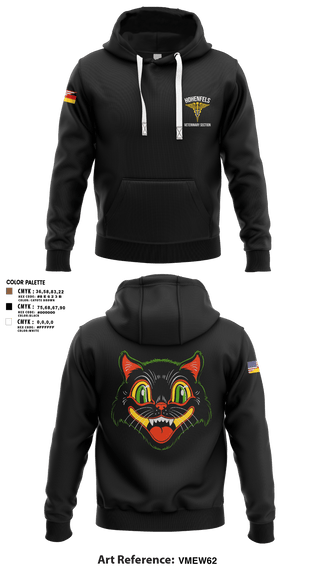 Hoodie, Hohenfels VTFHohenfels Veterinary Section, Army, Teamtime, Team time, sublimation, custom sports apparel, team uniforms, spirit wear, spiritwear, sports uniforms, custom shirts, team store, custom team store, fundraiser sports, apparel fundraiser