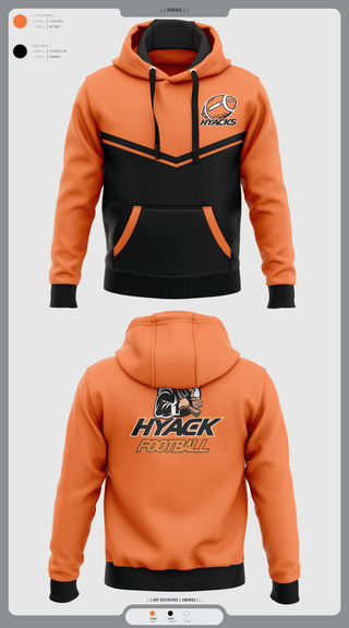 Hoodie, Hyacks Football, Football, Teamtime, Team time, sublimation, custom sports apparel, team uniforms, spirit wear, spiritwear, sports uniforms, custom shirts, team store, custom team store, fundraiser sports, apparel fundraiser