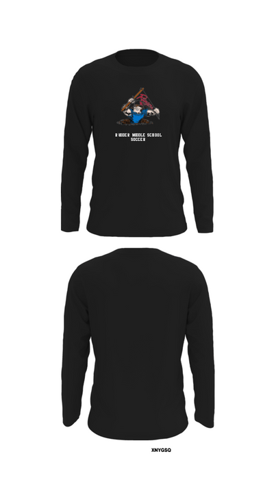 Rudder Middle School Football 89550259 Long Sleeve Performance Shirt - 27