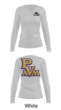 Prairie View A&M University Tennis 36400712 Women's Long Sleeve V-neck Shirt - 6