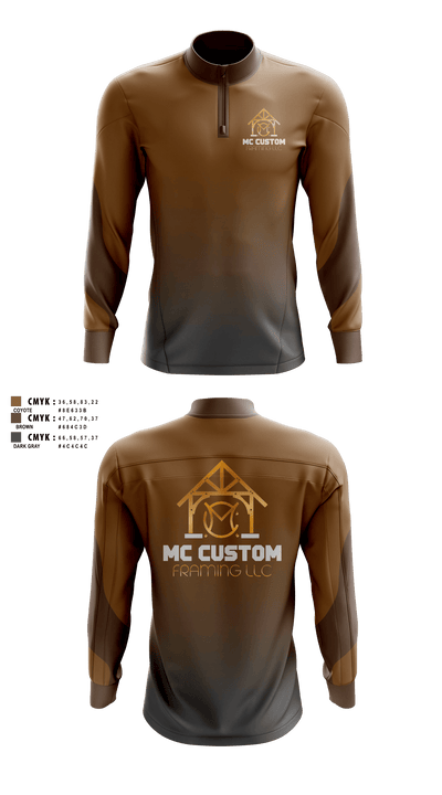 MC CUSTOM FRAMING LLC 87834909 Quarter Zip Jacket - 1