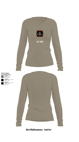 Women's Long Sleeve Vneck Shirt, 24-922, Army, Teamtime, Team time, sublimation, custom sports apparel, team uniforms, spirit wear, spiritwear, sports uniforms, custom shirts, team store, custom team store, fundraiser sports, apparel fundraiser