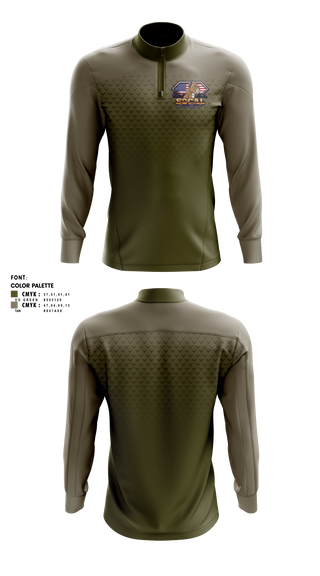Quarter Zip Jacket, SoCal corso kennels, , Teamtime, Team time, sublimation, custom sports apparel, team uniforms, spirit wear, spiritwear, sports uniforms, custom shirts, team store, custom team store, fundraiser sports, apparel fundraiser