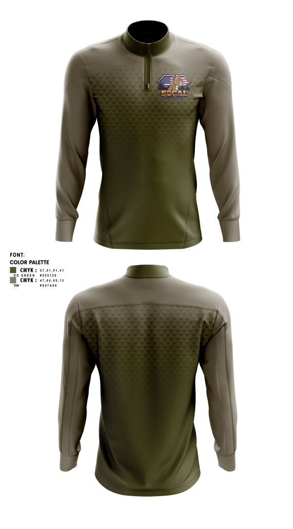 Quarter Zip Jacket, SoCal corso kennels, , Teamtime, Team time, sublimation, custom sports apparel, team uniforms, spirit wear, spiritwear, sports uniforms, custom shirts, team store, custom team store, fundraiser sports, apparel fundraiser