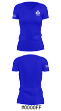 Carson High School Tennis 79130160 Women's Short Sleeve V-neck Shirt - 21