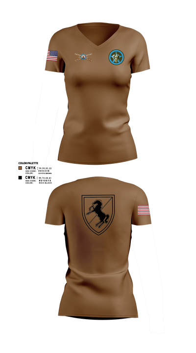 Bandit Troop 37808208 Women's Short Sleeve V-neck Shirt - 3