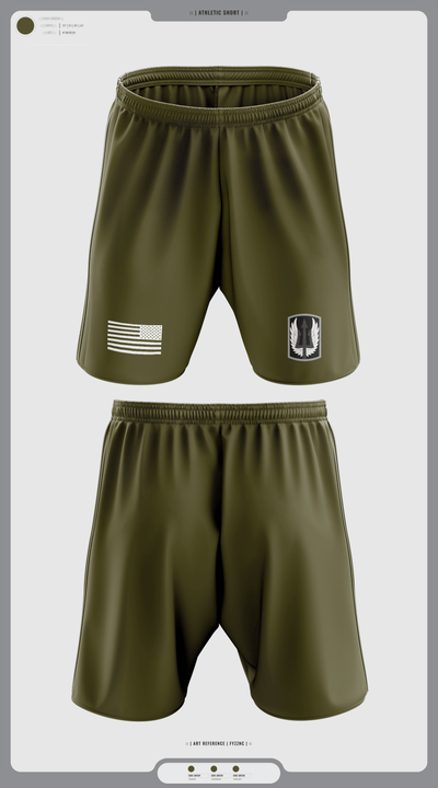 1-169th E Company 36132631 Athletic Shorts With Pockets - 1
