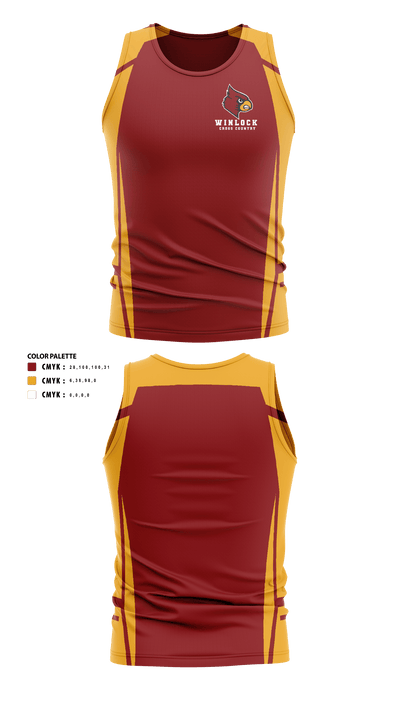 Winlock Middle School Cross Country 67642517 Tank Top - 41