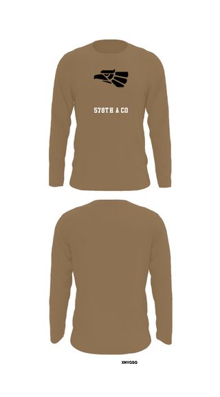 Long Sleeve Performance Shirt, 578th A Co, National Guard, Teamtime, Team time, sublimation, custom sports apparel, team uniforms, spirit wear, spiritwear, sports uniforms, custom shirts, team store, custom team store, fundraiser sports, apparel fundraiser