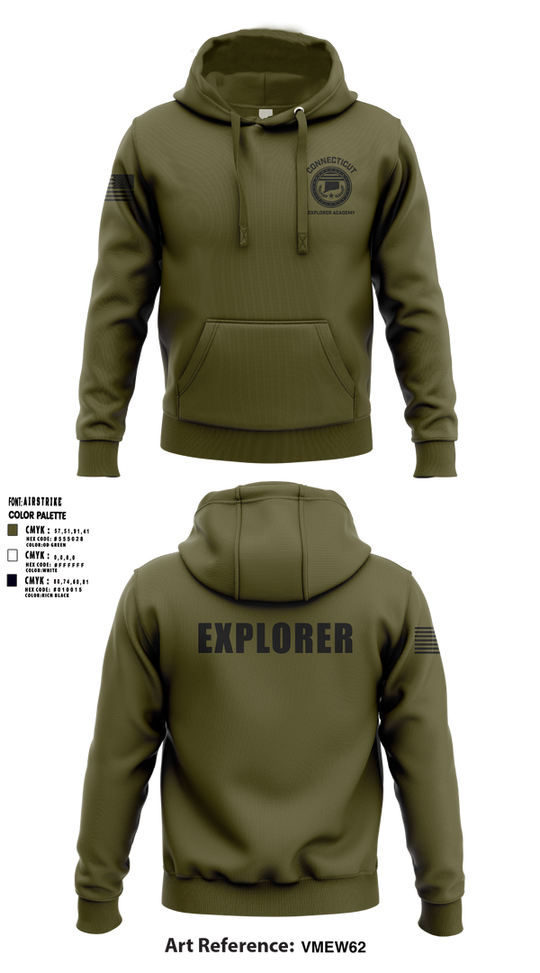 Hoodie, Waterbury Police Explorers, , Teamtime, Team time, sublimation, custom sports apparel, team uniforms, spirit wear, spiritwear, sports uniforms, custom shirts, team store, custom team store, fundraiser sports, apparel fundraiser