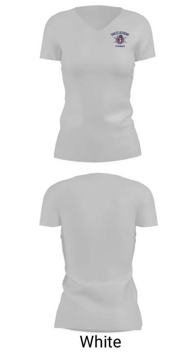 Thales Academy-Apex High School Cheer 7969385 Women's Short Sleeve V-neck Shirt - 19