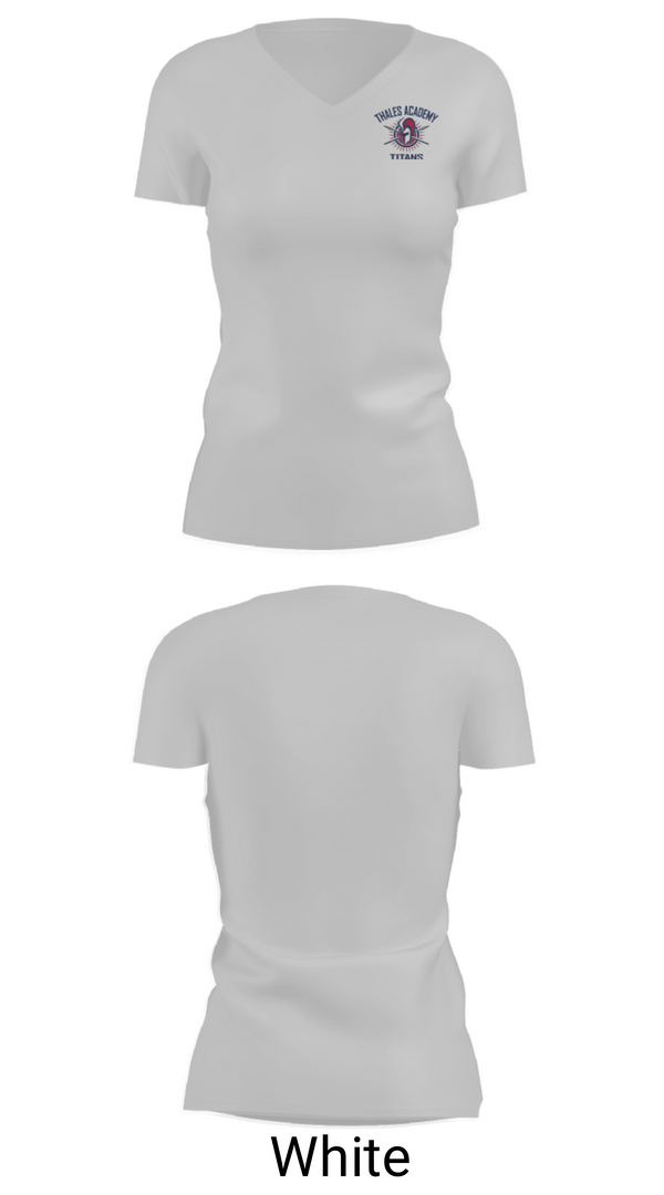 Womens Short Sleeve Vneck Shirt, Thales Academy-Apex High School Cheer, Cheer, Teamtime, Team time, sublimation, custom sports apparel, team uniforms, spirit wear, spiritwear, sports uniforms, custom shirts, team store, custom team store, fundraiser sports, apparel fundraiser