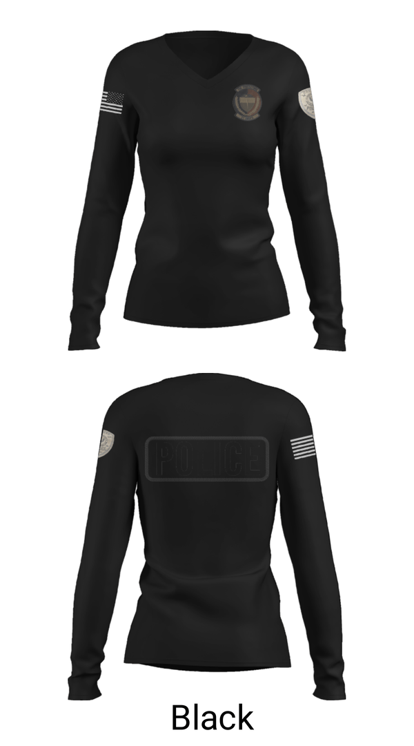 Women's Long Sleeve Vneck Shirt, 27 SOSFS, Air Force, Teamtime, Team time, sublimation, custom sports apparel, team uniforms, spirit wear, spiritwear, sports uniforms, custom shirts, team store, custom team store, fundraiser sports, apparel fundraiser