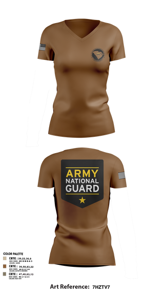 Womens Short Sleeve Vneck Shirt, , National Guard, Teamtime, Team time, sublimation, custom sports apparel, team uniforms, spirit wear, spiritwear, sports uniforms, custom shirts, team store, custom team store, fundraiser sports, apparel fundraiser