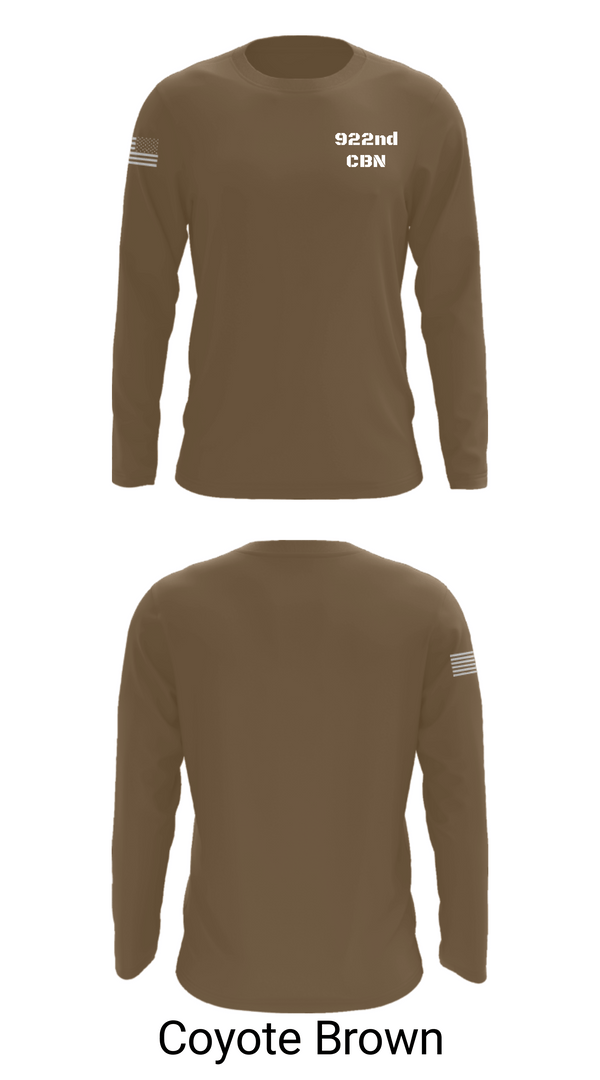 Long Sleeve Performance Shirt, 922nd CBN, Army, Teamtime, Team time, sublimation, custom sports apparel, team uniforms, spirit wear, spiritwear, sports uniforms, custom shirts, team store, custom team store, fundraiser sports, apparel fundraiser
