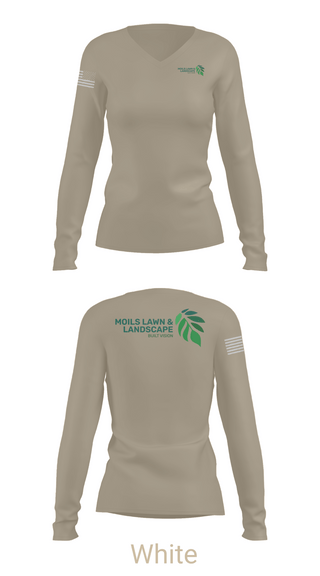 Womens Long Sleeve Vneck Shirt, Moils Lawn and landscape, , Teamtime, Team time, sublimation, custom sports apparel, team uniforms, spirit wear, spiritwear, sports uniforms, custom shirts, team store, custom team store, fundraiser sports, apparel fundraiser